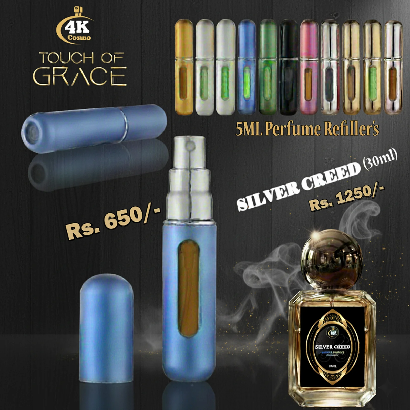 Portable Atomizer (5ML Perfume Bottle) For Travel (Random Colors) - Image 2