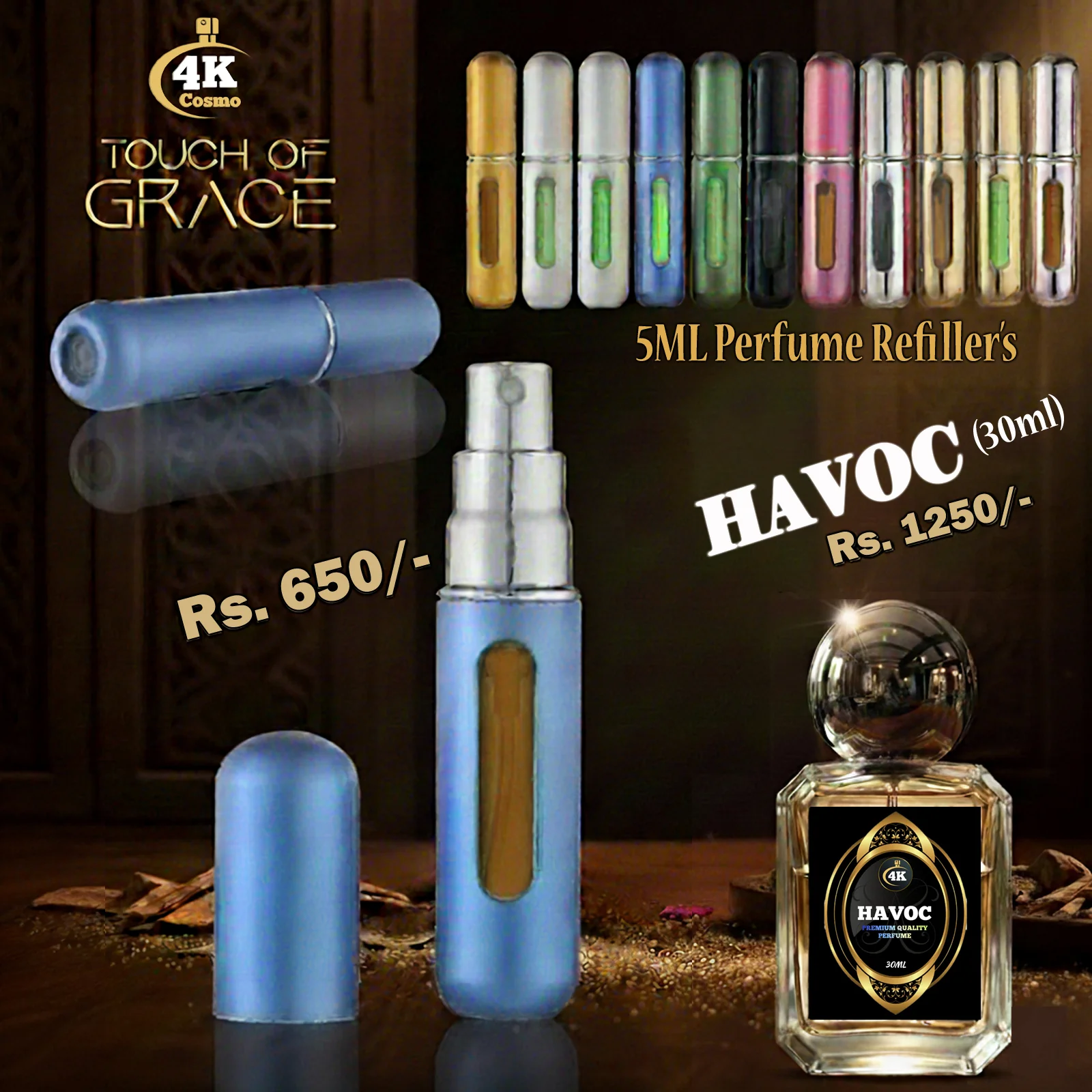 Portable Atomizer (5ML Perfume Bottle) For Travel (Random Colors) - Image 3